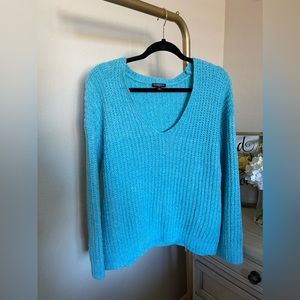 Express knitted long sleeve sweater - Blue